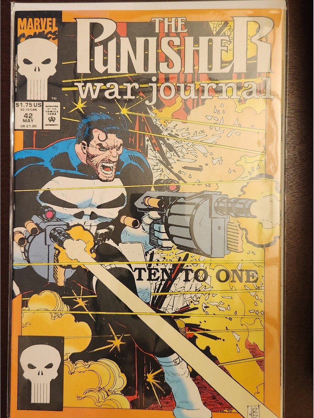 Punisher War Journal #42A Direct Edition NM Marvel 1992 Ten to One